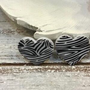Zebra Print Earrings